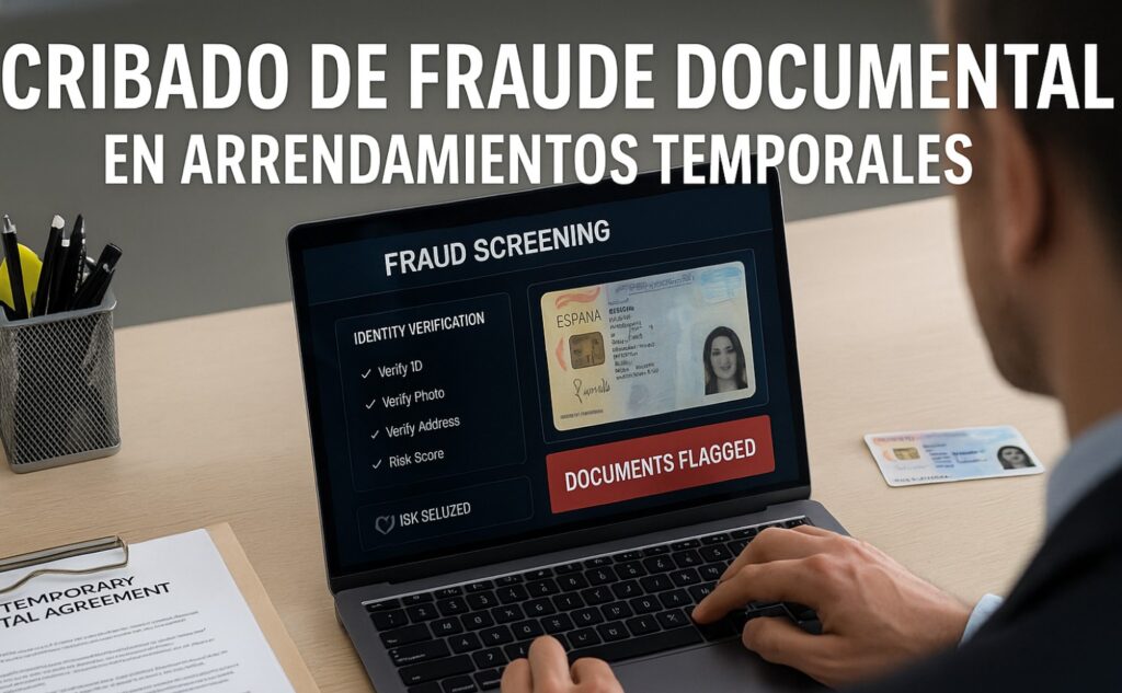 Cribado de fraude documental en arrendamientos temporales